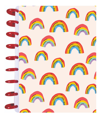 Cuaderno Discos T/frances 80hjs 105grs Pastadura 2 Separador Arcoíris
