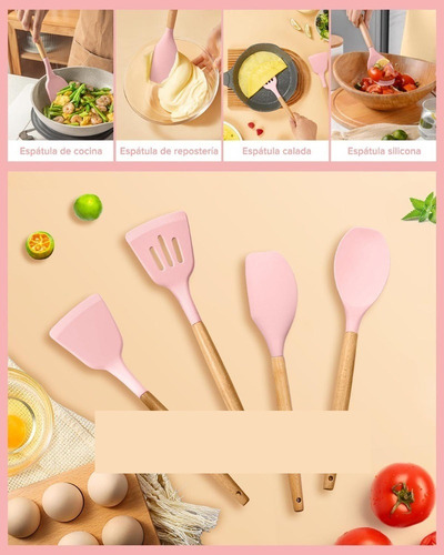 Juego De Utensilios De Cocina De Silicona De 12 Piezas.