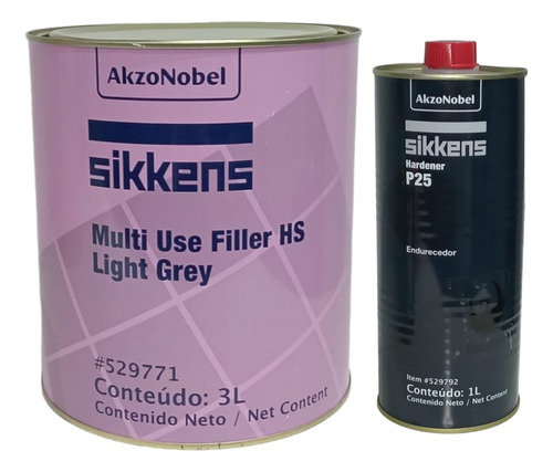 Primer Multiuse Filler Hs Light Grey - 3lt  Sikkens + Catal