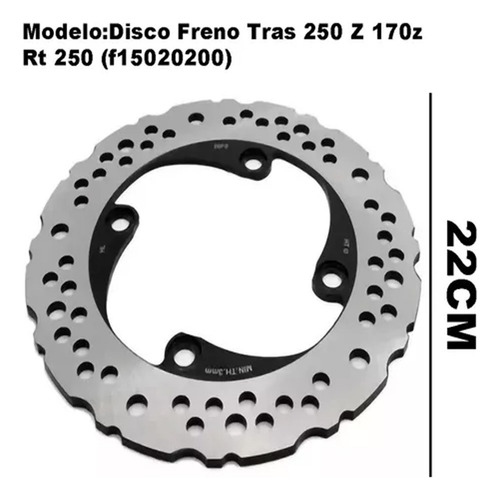 Adecuado Para Disco De Freno Trasero Italika 170z 200z 250z