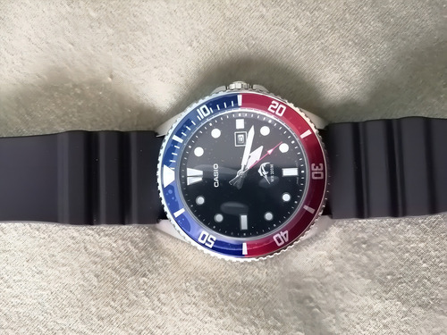 Reloj Hombre Casio Mdv106 Marlin Pepsi Wr200m Negro