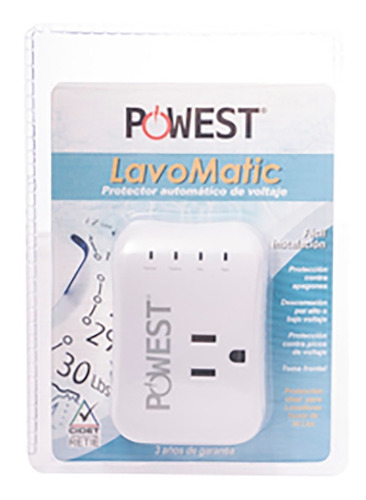 ¡ Protector D Voltaje Lavomatic 110v 10a Proteje Lavadora !!