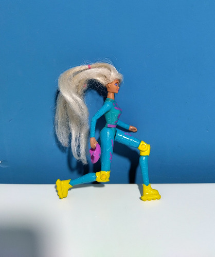 Muñeca Barbie Skating Miniatura Articulada 1994 Hermosa !!! (Usado)