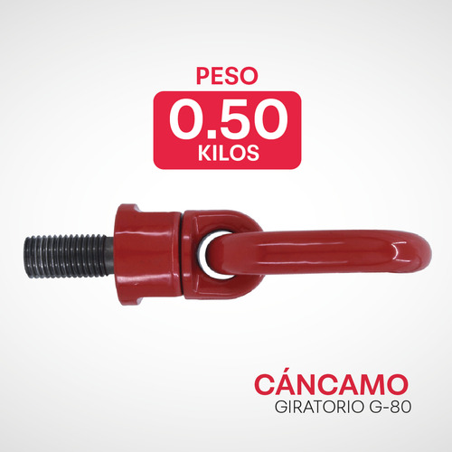 Perno De Ojo Giratorio G80 M16x35 1.12t Ecom