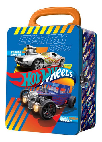 Hot Wheels - Car Case Estuche Para 18 Autos - Azul