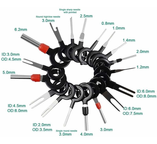 Imagen 5 de 6 de Herramienta Kit De Extracción- Extractor Pin Conector Llaves
