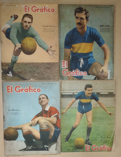 Lote De 4 Revistas El Gráfico Año 1944 Y 1945