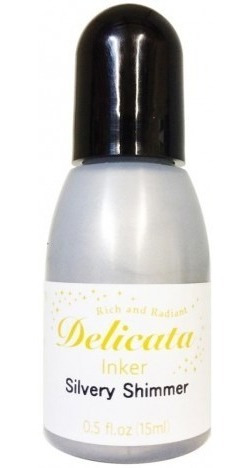 Refill Silvery Shimmer Delicata Pigment Ink 