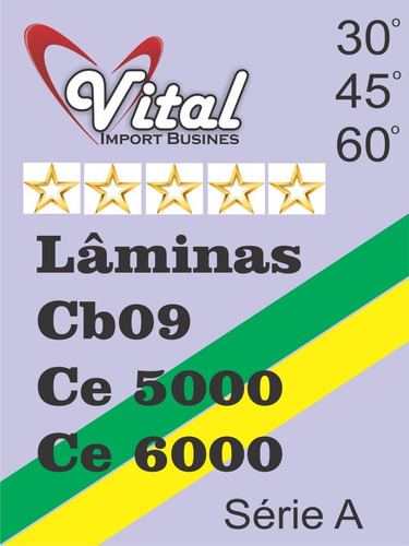 Kit 5 Laminas Graphtec Cb09 Ce6000 - Pronta Entrega