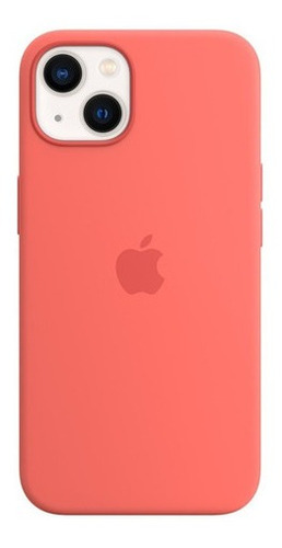 Funda Apple De Silicona Con Magsafe Para El iPhone 13 Coral Pomelo Rosa