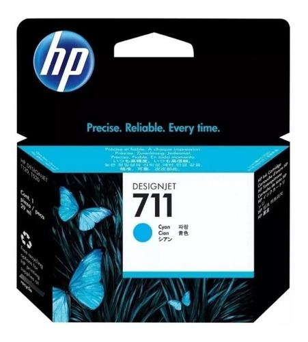 Tinta Hp Designjet Hp 711 29ml Color Cian