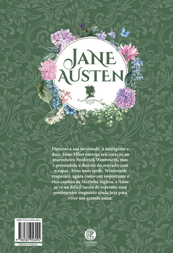 Persuasão, De Jane Austen. Editorial Editora Garnier, Tapa Dura, Edición 1 En Português, 2022