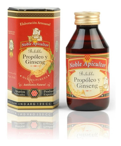 Natier Noble Apicultor Propóleo Ginseng Suplemento X 125ml Sabor Propóleo y Ginseng