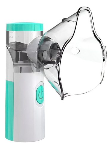Nebulizador inalador portátil recarregável Aerocamara Asthma, cor verde claro