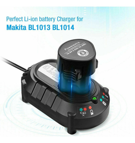 Carregador De Bateria Dc10wa Bl1013 Para Makita 10.8v Bl1014