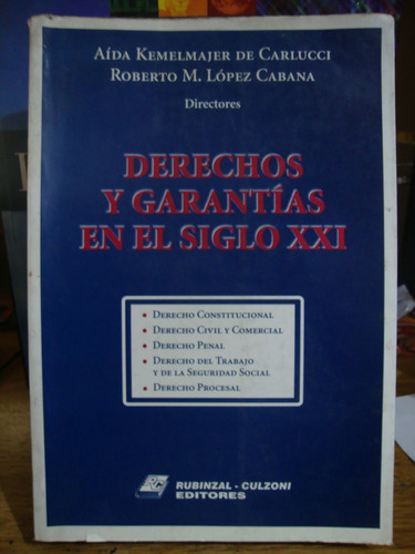 Derechos Y Garantias En El Siglo Xxi  Carlucci Lopez Cabanna