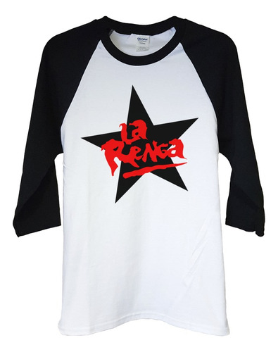 Polera Raglan 3/4 La Renga Logo Rock Abominatron