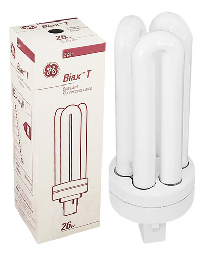 Lâmpada Fluor Compacta 26w 2 Pinos Quente 2700k Gx24d3 Luz Branco Quente