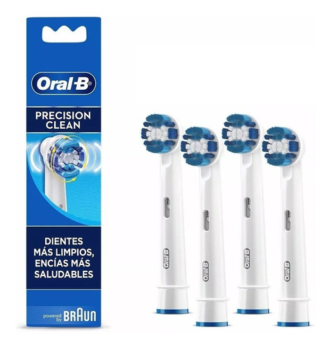 Imagen 1 de 6 de Cabezales de repuesto para Cepillo de Dientes Oral-B Precision Clean pack de 4