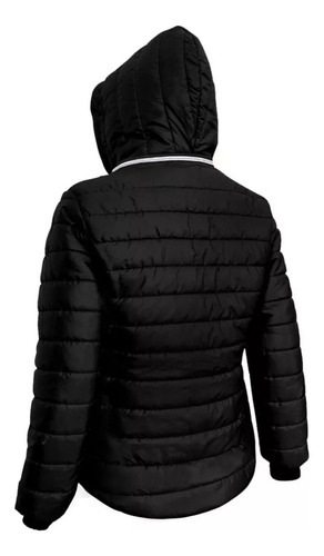 Campera Inflable De Mujer Térmica Con Corderito Y Capucha G6