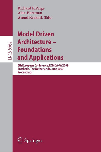 Libro: Model Driven Architecture - Foundations And 5th Europ