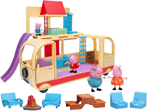 Peppa Pig's Transforming Campervan Set De Juego