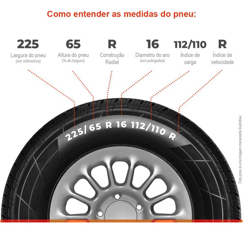Kit 2 Pneu 225/65r16 Continental Vancontact Ap 112/110r 8pr