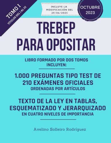 Libro: Trebep Para Opositar: Tomo I: Un Libro Para Que Quier