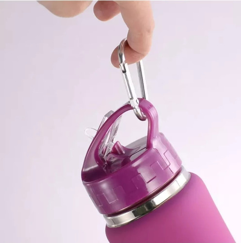 Imagen 3 de 9 de Botella Térmica Sport 500ml Acero Inoxidable Termo Para Agua