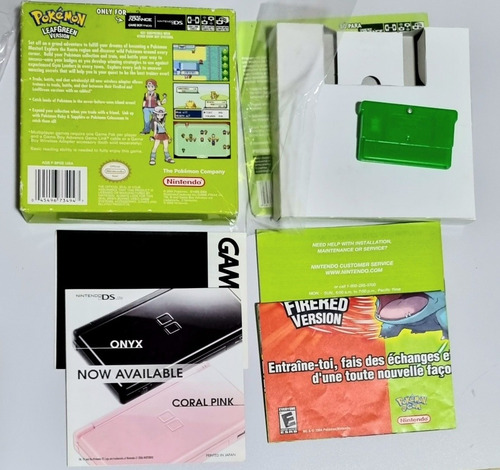 Pokemon Leaf Green Gba Game Fita Original Americano (Usado)