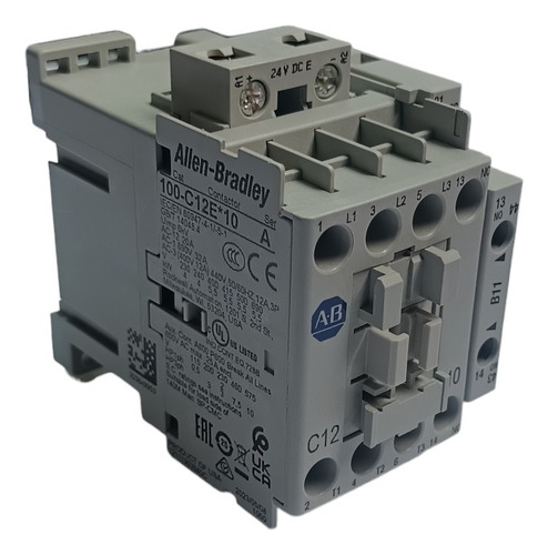 Contactor Allen Bradley 100-c12e*10 24vcd Con Auxiliar S/caj