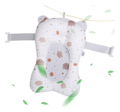Cojín De Baño Para Bebé Para Bañera Ajustable Blanco