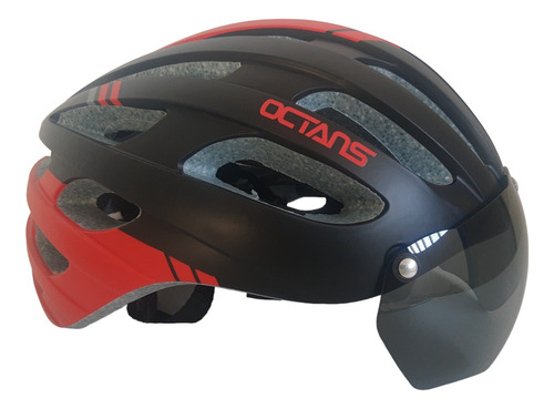 Casco Optimus Octans  Ruta  Visor Magnético Luz Led Talla M