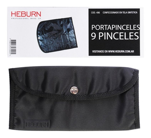 Heburn Estuche Para 9 Pinceles Brochas Maquillaje Cod 496