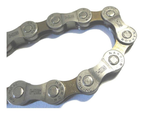 Imagem 2 de 3 de Corrente Shimano Original Hg40 8 Velocidades Bike Mtb Speed
