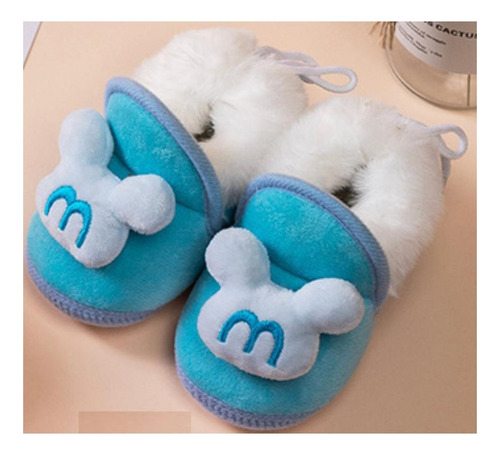 Pantufla Invierno En Algodón Para Bebés Niños De 6-12 Meses