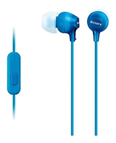Sony Sellado Oido Interno Para Coche Mdr-ex15ap / Li Azul