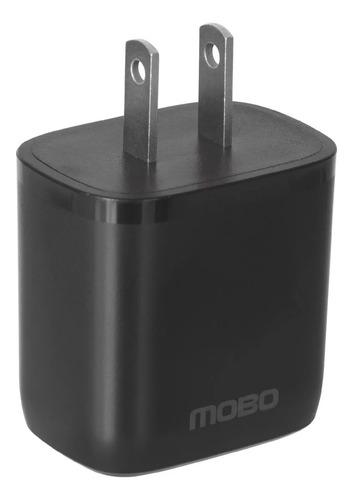 Cargador De Pared Mobo Power 1 Puerto Tipo C 20 Watts Negro