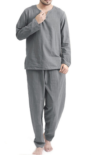 F Trajes De Hombre Pijamas Finos Y Transpirables Sueltos Ser