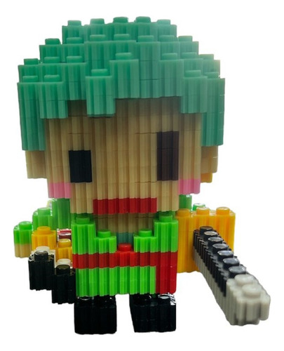 Armable 3d Micro Blocks Zoro 10cm 595 Piezas