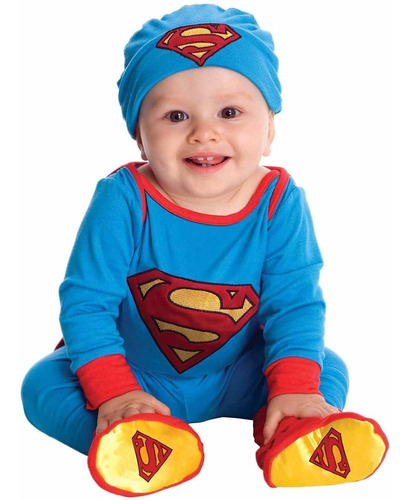Disfraz Para Bebé Superman Enterizo Halloween