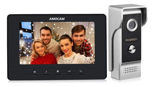 Amocam Sistema De Portero De Video, Monitor De 7 Pulgadas Co