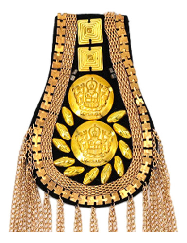 Charretera De Cadena De Eslabones De Borla De Metal, 1 Par