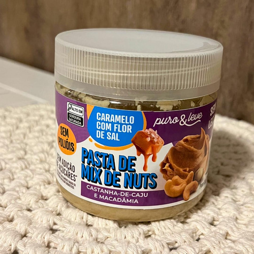 Creme De Castanha De Cajú Caramelo Salgado Zero Açúcares