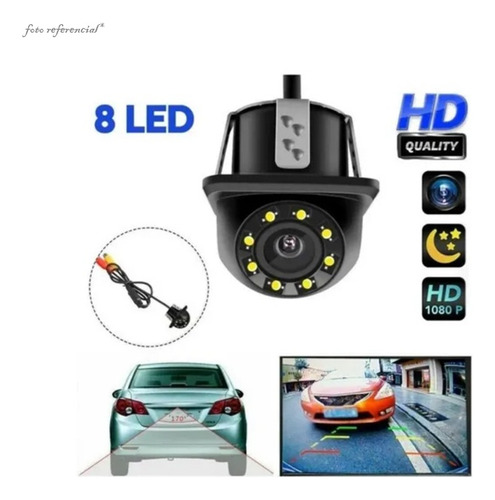 Camara De Retroceso Auto Angular Embutida Con Led.