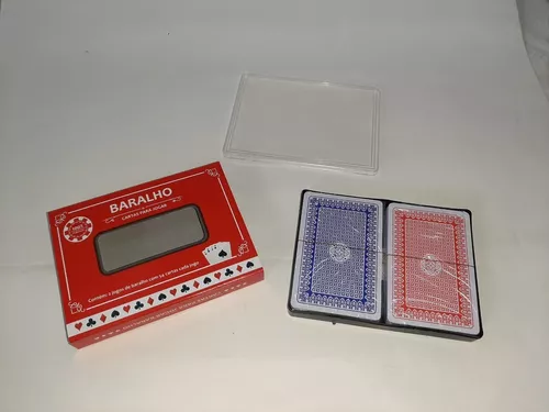 Kit Jogo Cartas Baralho Plástico Naipe Grande Truco 6 Jogos