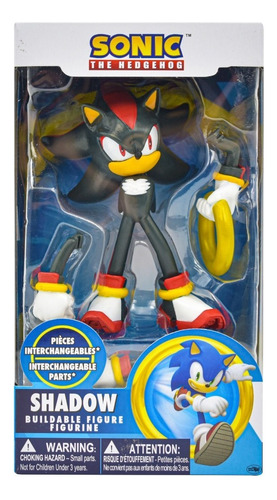 Sonic The Hedgehog Shadow Figura 10cm Para Armário Just Toys