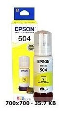 Tinta Epson 504 Impresora L4150/ L4160/ Amarillo 65 Ml