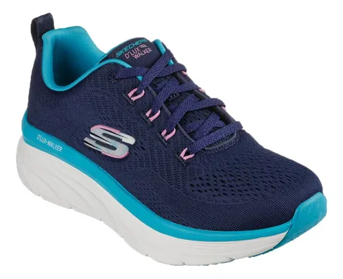 Tenis Mujer Skechers Dlux Walked Fresh - Azul
