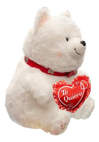 De San Valentin Peluche Perrito Con Corazon Te Amo Color Te Quiero Rojo